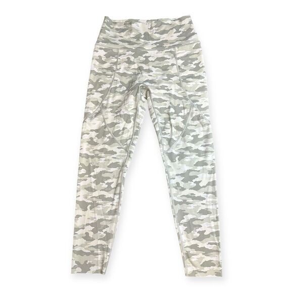 AERIE Women’s Gray Camo Chill. Play. Move. High Waisted Pocket Legging Size Larg - Picture 2 of 6